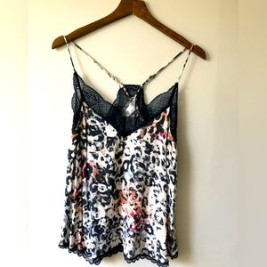 LoveStich lace trimmed razor back camisole- size mediu